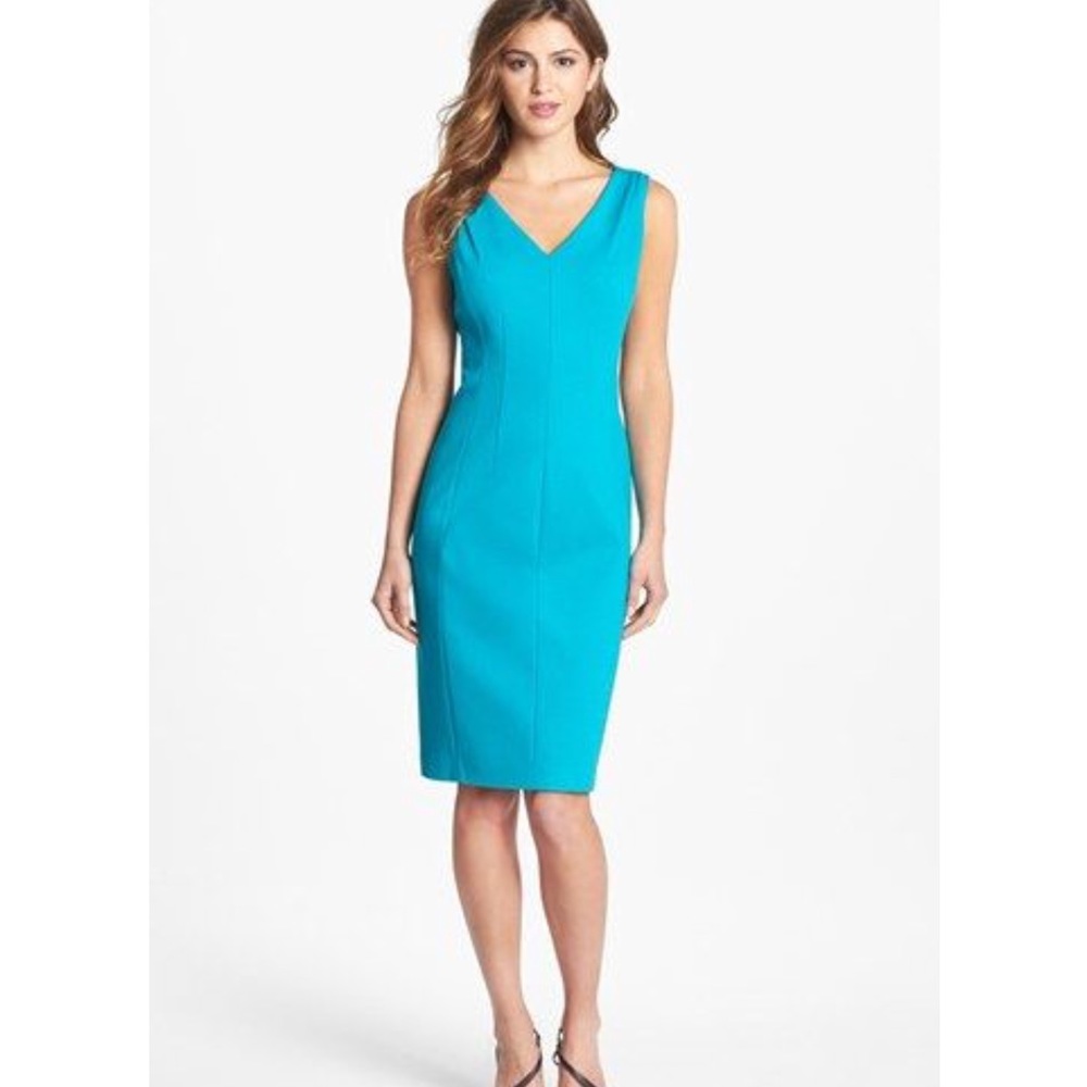 T TAHARI Everly dress in Sea Cove